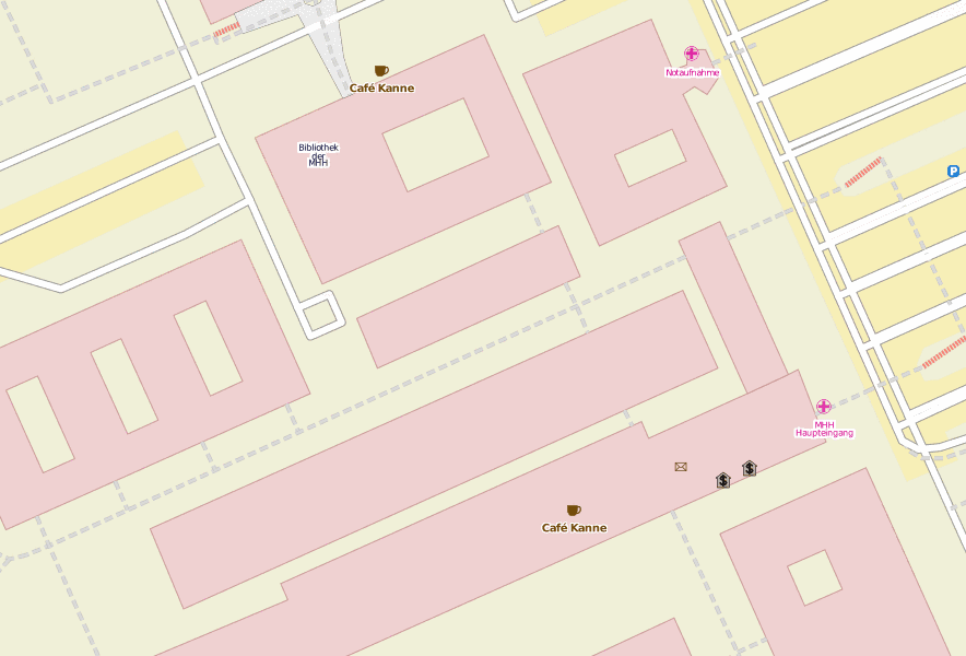 Medizinische Hochschule Hannover-Stadtplan Mit Luftaufnahme Und Hotels ...