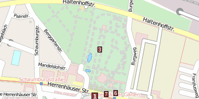 Stadtplan Berggarten