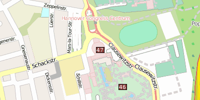 Hannover Congress Centrum Stadtplan