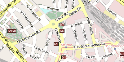 Stadtplan Nikolaikapelle  Hannover