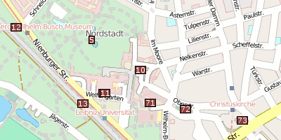 Stadtplan Schloss Monbrillant